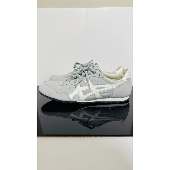 Rare Onitsuka Tiger Serrano Linen 23.5 Sneaker. 8.5M 10W. Grey/Lilac Opal/White - Picture 2 of 13